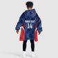 Custom Vozinha Cabo Verde Football Kid Wearable Blanket Hoodie Tubaroes Azuis Man Of The Match