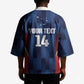 Custom Vozinha Cabo Verde Football Kimono Tubaroes Azuis Man Of The Match