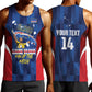 Custom Vozinha Cabo Verde Football Men Tank Top Tubaroes Azuis Man Of The Match