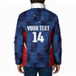 Custom Vozinha Cabo Verde Football Padded Jacket Tubaroes Azuis Man Of The Match