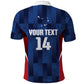 Custom Vozinha Cabo Verde Football Polo Shirt Tubaroes Azuis Man Of The Match