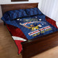 Vozinha Cabo Verde Football Quilt Bed Set Tubaroes Azuis Man Of The Match