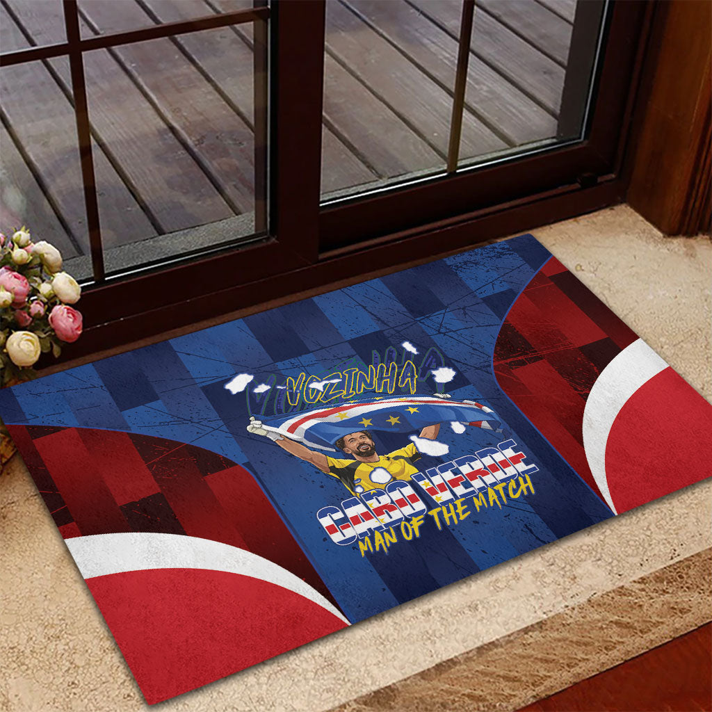 Vozinha Cabo Verde Football Rubber Doormat Tubaroes Azuis Man Of The Match