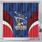 Vozinha Cabo Verde Football Shower Curtain Tubaroes Azuis Man Of The Match