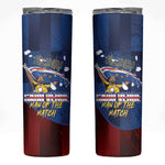Vozinha Cabo Verde Football Skinny Tumbler Tubaroes Azuis Man Of The Match