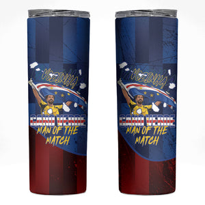 Vozinha Cabo Verde Football Skinny Tumbler Tubaroes Azuis Man Of The Match