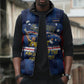 Custom Vozinha Cabo Verde Football Sleeveless Puffer Jacket Tubaroes Azuis Man Of The Match