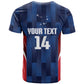 Custom Vozinha Cabo Verde Football T shirt Tubaroes Azuis Man Of The Match