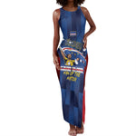 Custom Vozinha Cabo Verde Football Tank Maxi Dress Tubaroes Azuis Man Of The Match
