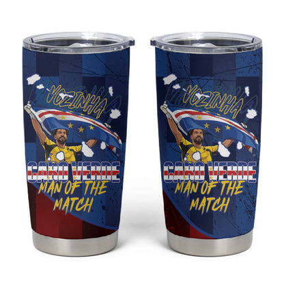 Vozinha Cabo Verde Football Tumbler Cup Tubaroes Azuis Man Of The Match
