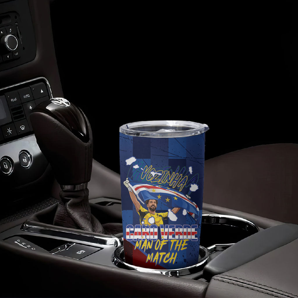 Vozinha Cabo Verde Football Tumbler Cup Tubaroes Azuis Man Of The Match
