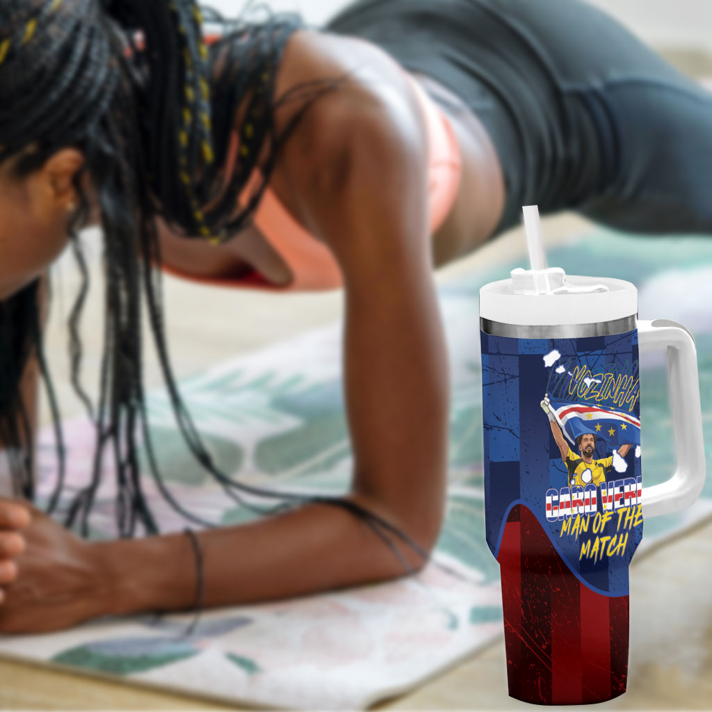 Vozinha Cabo Verde Football Tumbler With Handle Tubaroes Azuis Man Of The Match