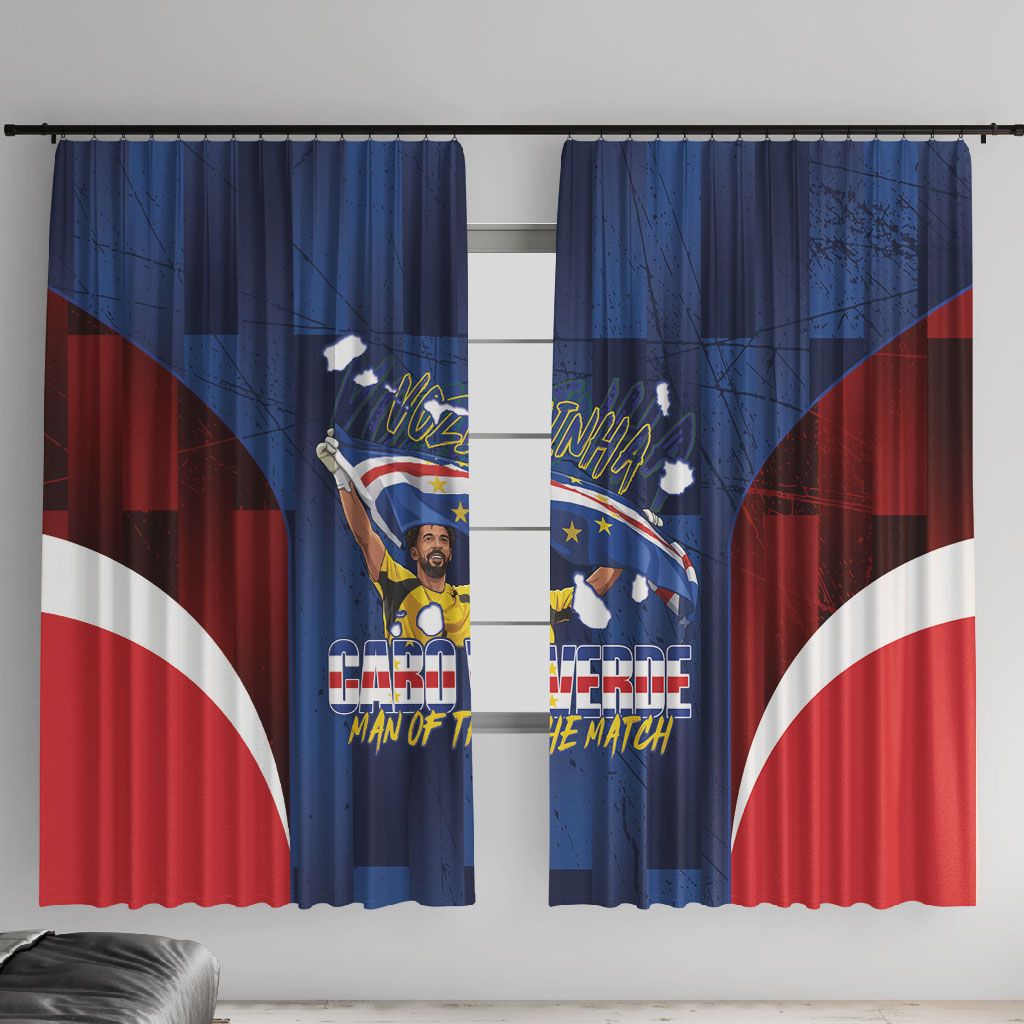 Vozinha Cabo Verde Football Window Curtain Tubaroes Azuis Man Of The Match