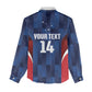 Custom Vozinha Cabo Verde Football Women Casual Shirt Tubaroes Azuis Man Of The Match