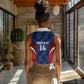 Custom Vozinha Cabo Verde Football Women Sleeveless Polo Shirt Tubaroes Azuis Man Of The Match