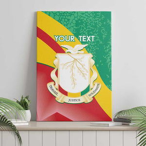 Personalised Guinea Independence Day Canvas Wall Art Happy 2 October Guinee Coat Of Arms