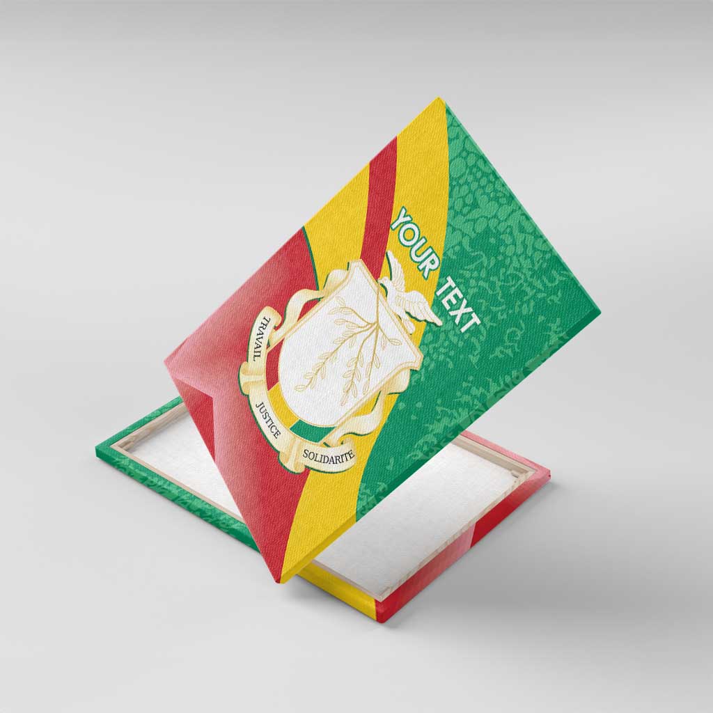 Personalised Guinea Independence Day Canvas Wall Art Happy 2 October Guinee Coat Of Arms