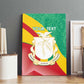 Personalised Guinea Independence Day Canvas Wall Art Happy 2 October Guinee Coat Of Arms