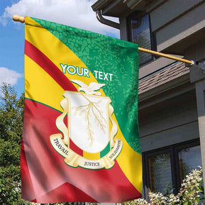 Personalised Guinea Independence Day Garden Flag Happy 2 October Guinee Coat Of Arms