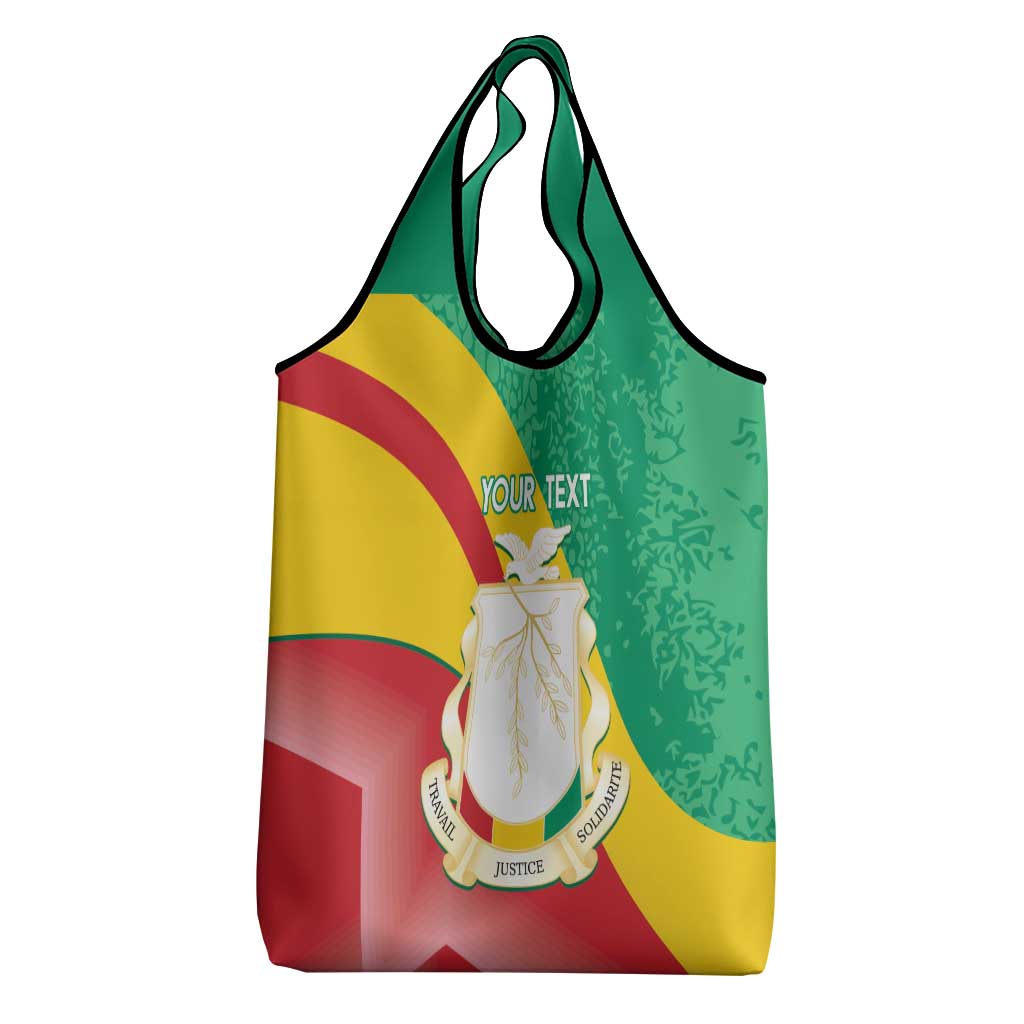 Personalised Guinea Independence Day Grocery Bag Happy 2 October Guinee Coat Of Arms