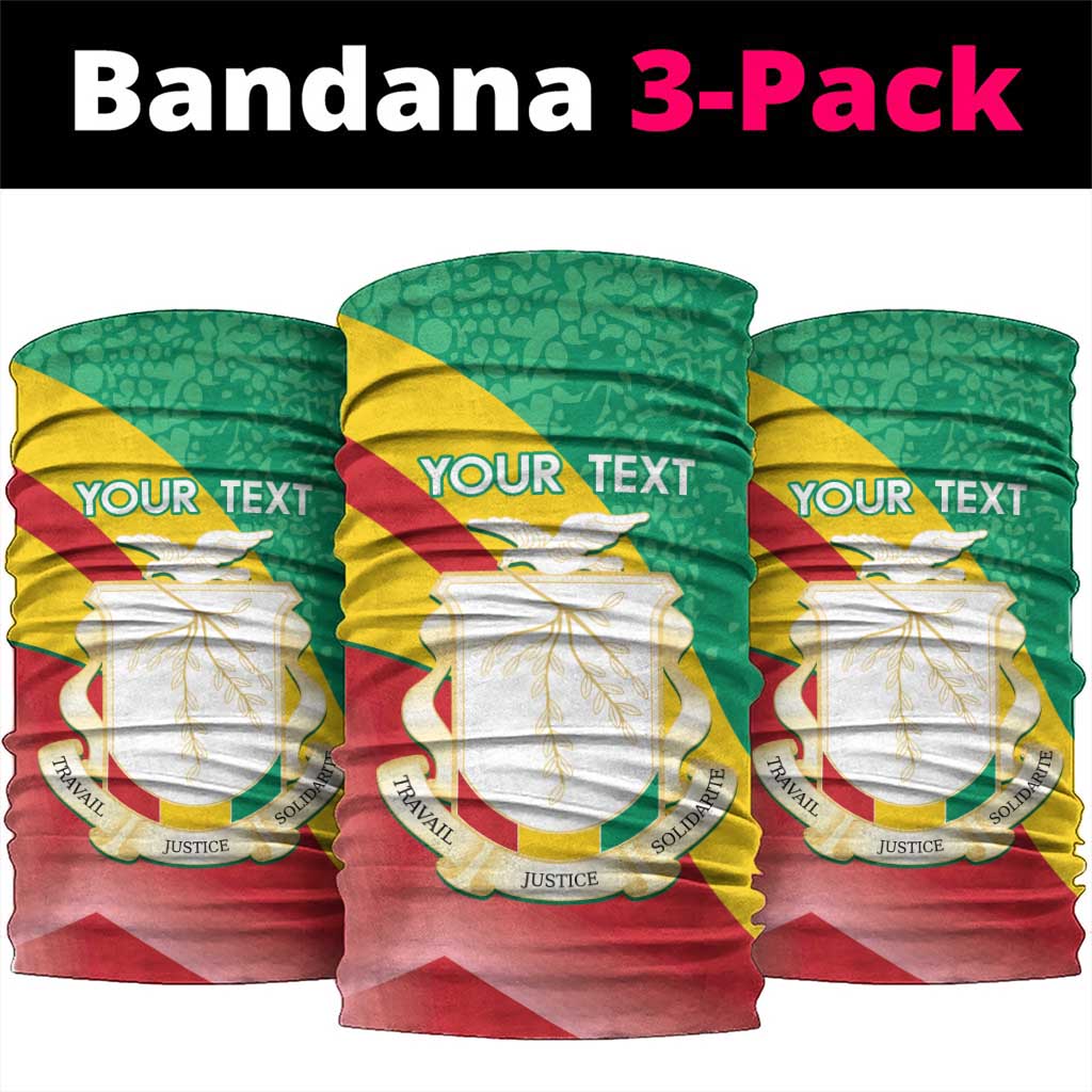 Personalised Guinea Independence Day Neck Gaiter Happy 2 October Guinee Coat Of Arms LT14