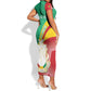 Personalised Guinea Independence Day Short Sleeve Bodycon Dress Happy 2 October Guinee Coat Of Arms LT14