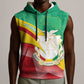 Personalised Guinea Independence Day Sleeveless Hoodie Happy 2 October Guinee Coat Of Arms - African Pride