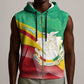 Personalised Guinea Independence Day Sleeveless Zip Hoodie Happy 2 October Guinee Coat Of Arms - African Pride