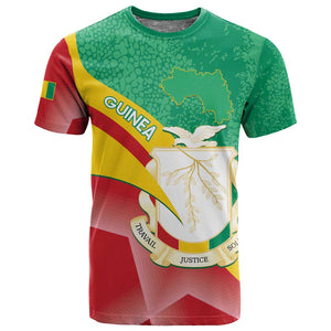 Personalised Guinea Independence Day T shirt Happy 2 October Guinee Coat Of Arms