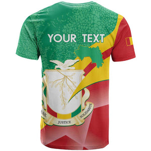 Personalised Guinea Independence Day T shirt Happy 2 October Guinee Coat Of Arms