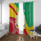Personalised Guinea Independence Day Window Curtain Happy 2 October Guinee Coat Of Arms
