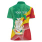 Personalised Guinea Independence Day Women Polo Shirt Happy 2 October Guinee Coat Of Arms