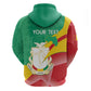 Personalised Guinea Independence Day Zip Hoodie Happy 2 October Guinee Coat Of Arms
