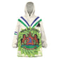 Personalised Lesotho Independence Day KId Wearable Blanket Hoodie Aloe Polyphylla Mix Coat Of Arms
