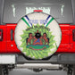 Personalised Lesotho Independence Day Spare Tire Cover Aloe Polyphylla Mix Coat Of Arms