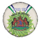 Personalised Lesotho Independence Day Spare Tire Cover Aloe Polyphylla Mix Coat Of Arms