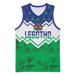 Personalised Lesotho Independence Day Basketball Jersey Naha ea Lesotho Proud - African Pride