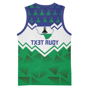 Personalised Lesotho Independence Day Basketball Jersey Naha ea Lesotho Proud - African Pride