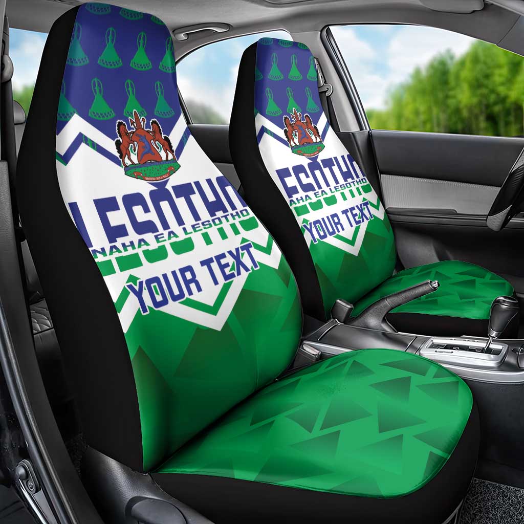 Personalised Lesotho Independence Day Car Seat Cover Naha ea Lesotho Proud