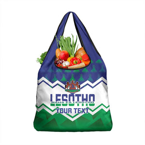 Personalised Lesotho Independence Day Grocery Bag Naha ea Lesotho Proud