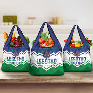 Personalised Lesotho Independence Day Grocery Bag Naha ea Lesotho Proud