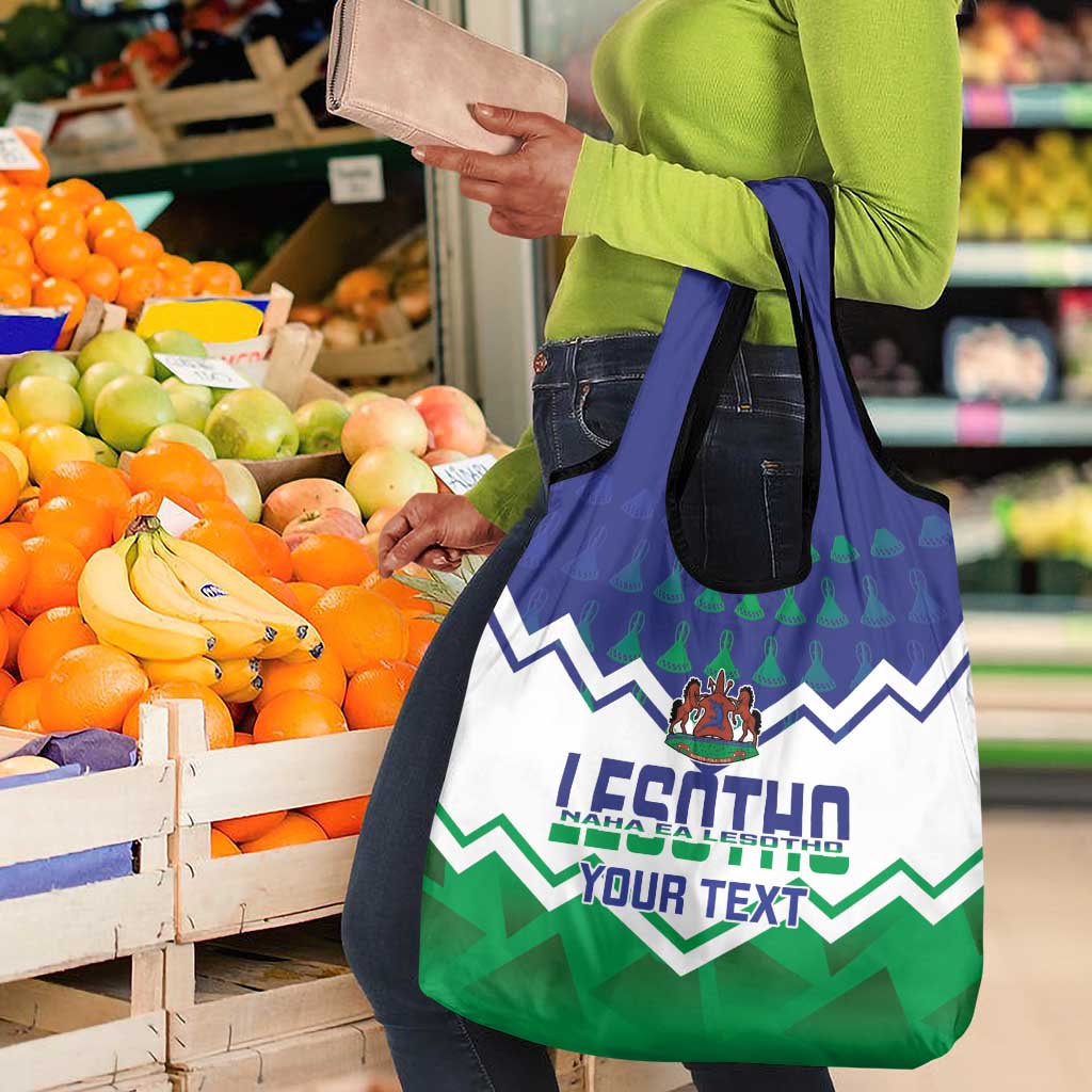 Personalised Lesotho Independence Day Grocery Bag Naha ea Lesotho Proud
