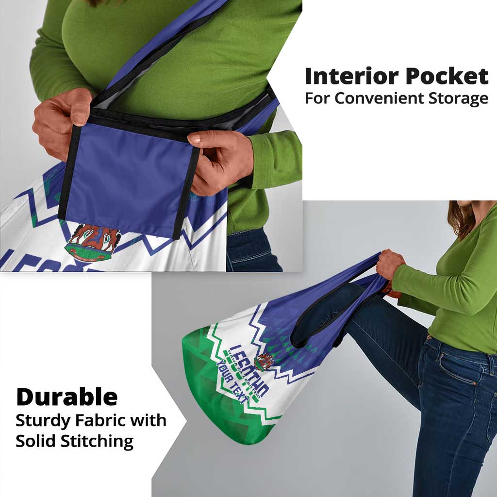 Personalised Lesotho Independence Day Grocery Bag Naha ea Lesotho Proud