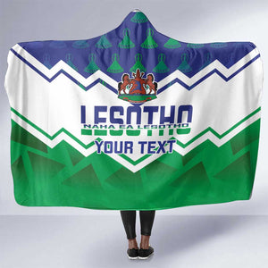 Personalised Lesotho Independence Day Hooded Blanket Naha ea Lesotho Proud