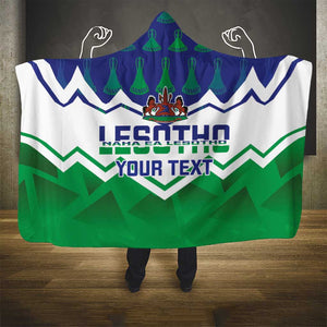 Personalised Lesotho Independence Day Hooded Blanket Naha ea Lesotho Proud