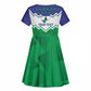 Personalised Lesotho Independence Day Kid Short Sleeve Dress Naha ea Lesotho Proud