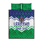 Personalised Lesotho Independence Day Quilt Bed Set Naha ea Lesotho Proud