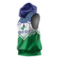 Personalised Lesotho Independence Day Sleeveless Hoodie Naha ea Lesotho Proud - African Pride