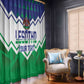 Personalised Lesotho Independence Day Window Curtain Naha ea Lesotho Proud