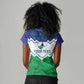 Personalised Lesotho Independence Day Women V-Neck T-Shirt Naha ea Lesotho Proud